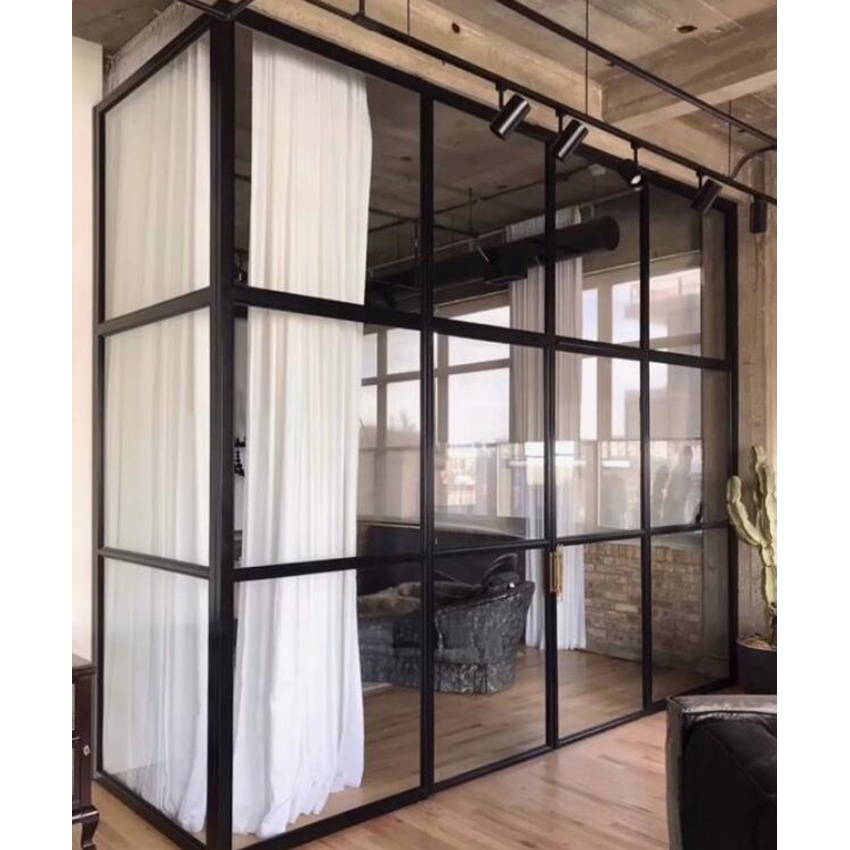 Acrylic sliding patio hurricane proof sliding glass American sliding upvc door