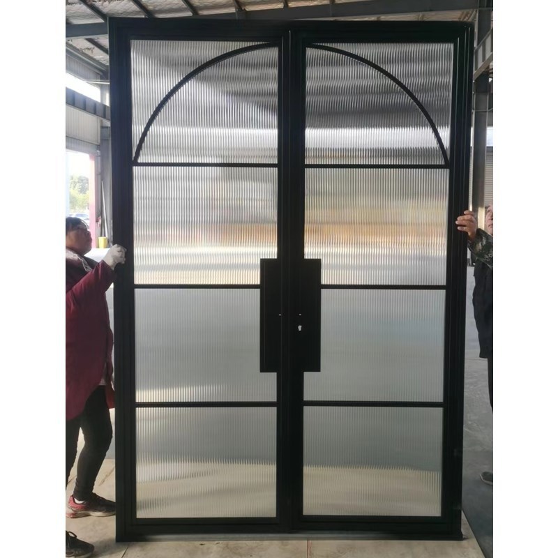 8 pane french door wrought iron glass interior black double entry french door