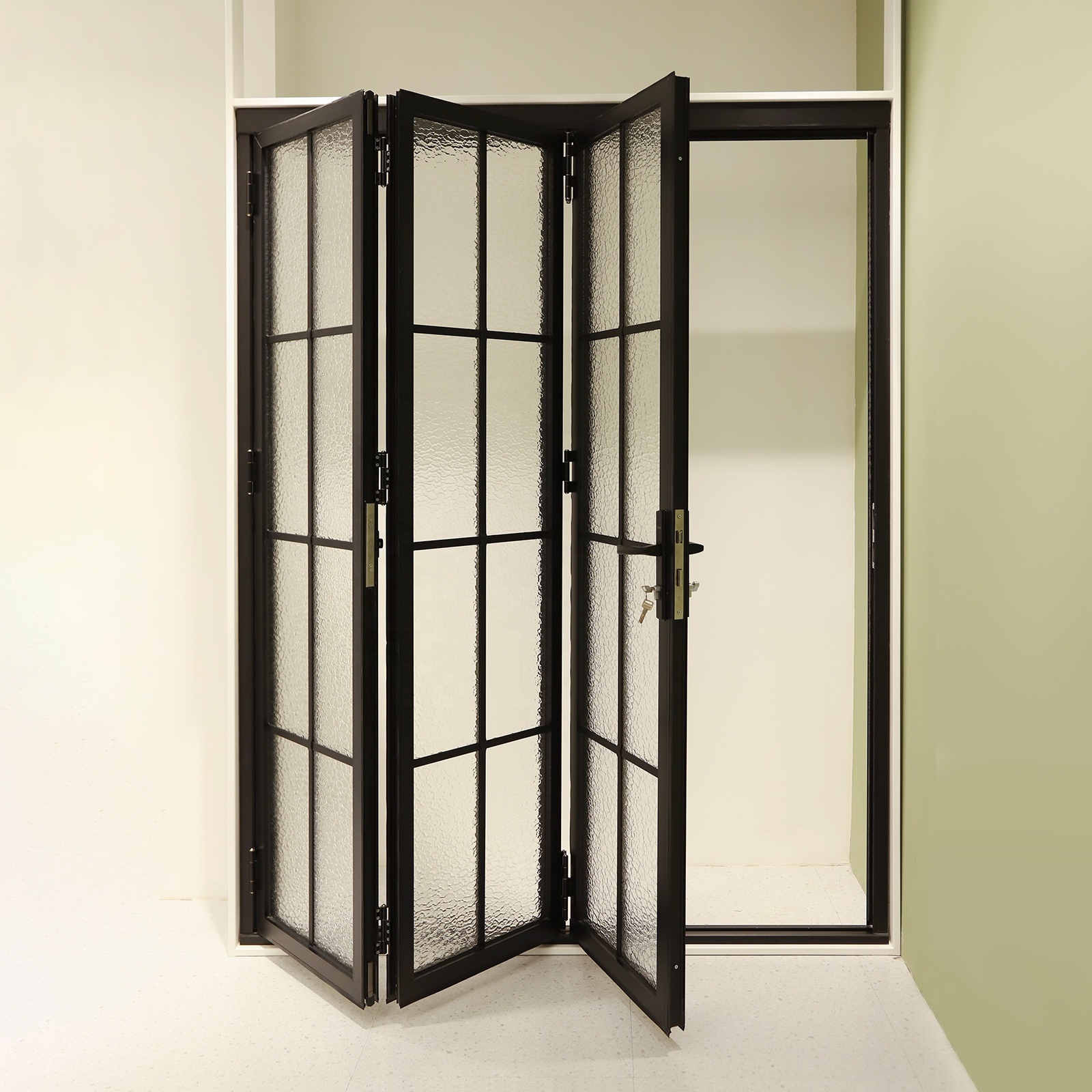 Modern French Customized Exterior Oversized Steel Glass Doors Reliable Quality With Side Light For House