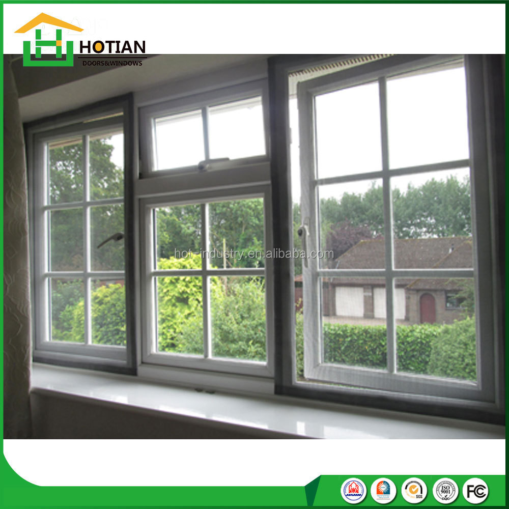 Window Design Latest Windows Grill Design High Quality UPVC Window Casement pvc sliding glass window with mosquito net