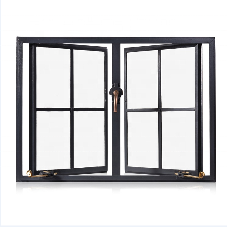 Aluminum window frame parts folding wrought iron window steel window price philippines