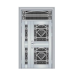 Spanish Stainless Steel Security Doors Type and Double Shed Steel Door Material Cheap Exterior Steel Door