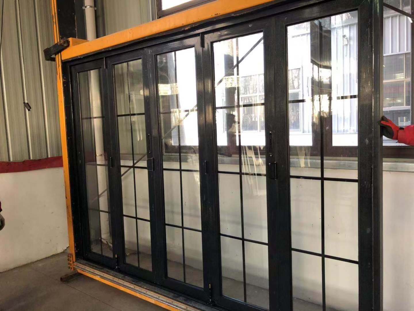 French Style Large Double Glazed Glass Stacker Exterior Balcony Outdoor Horizontal Patio Sliding Doors