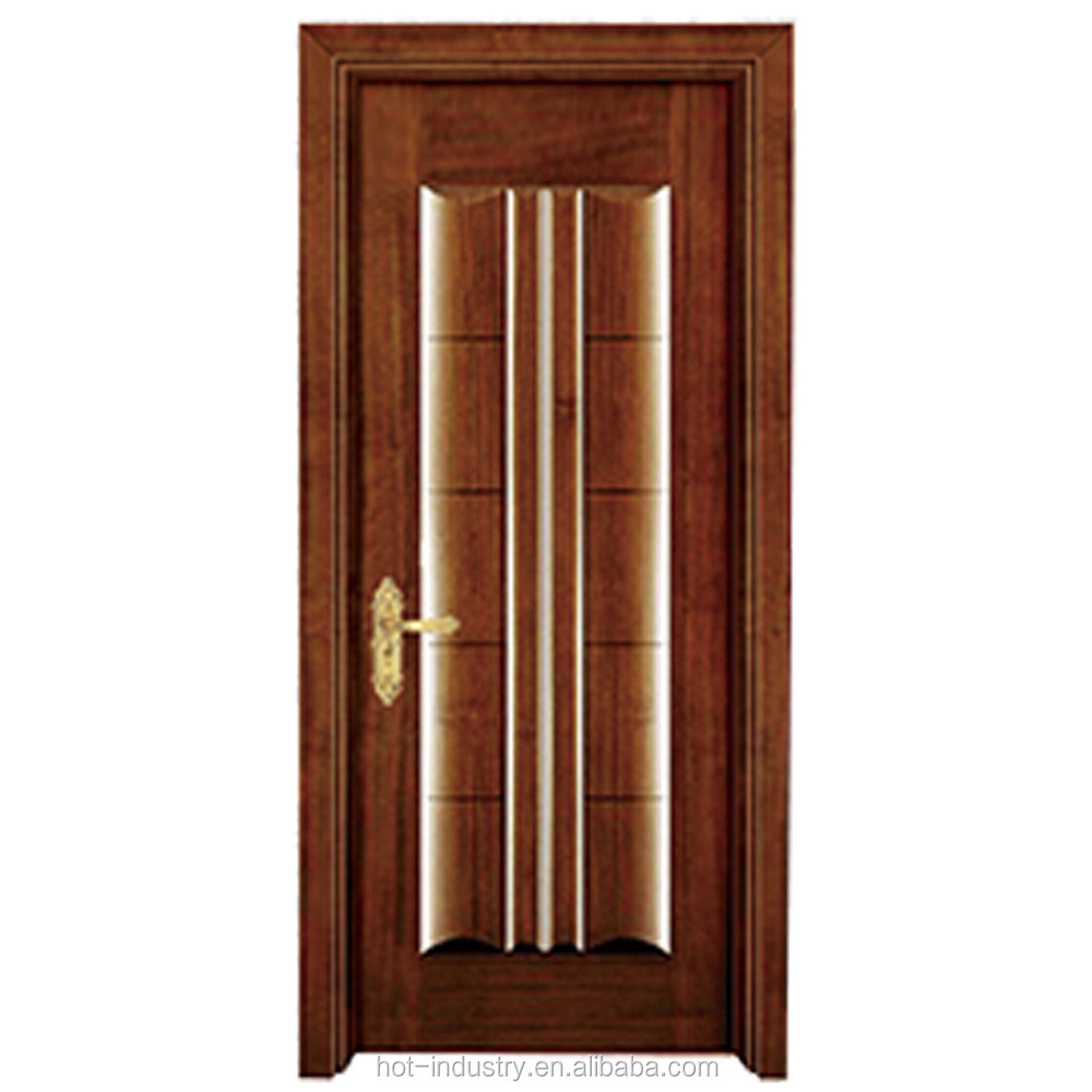 Carved Moisture proof fiberglass nigeria wood door designs in pakistan KF-XD8014