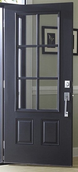 China Golden Supplier Wholesale Steel Prehung Front Door with Sidelites iron decorative glass for low price