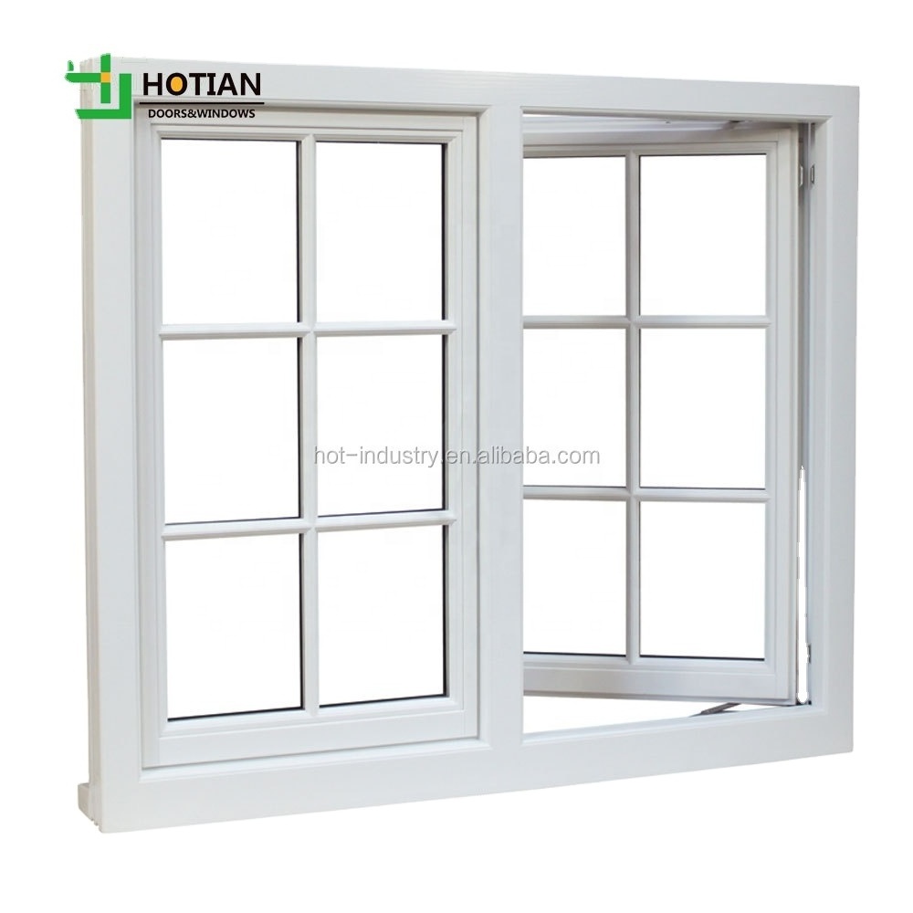 Window Design Latest Windows Grill Design High Quality UPVC Window Casement pvc sliding glass window with mosquito net