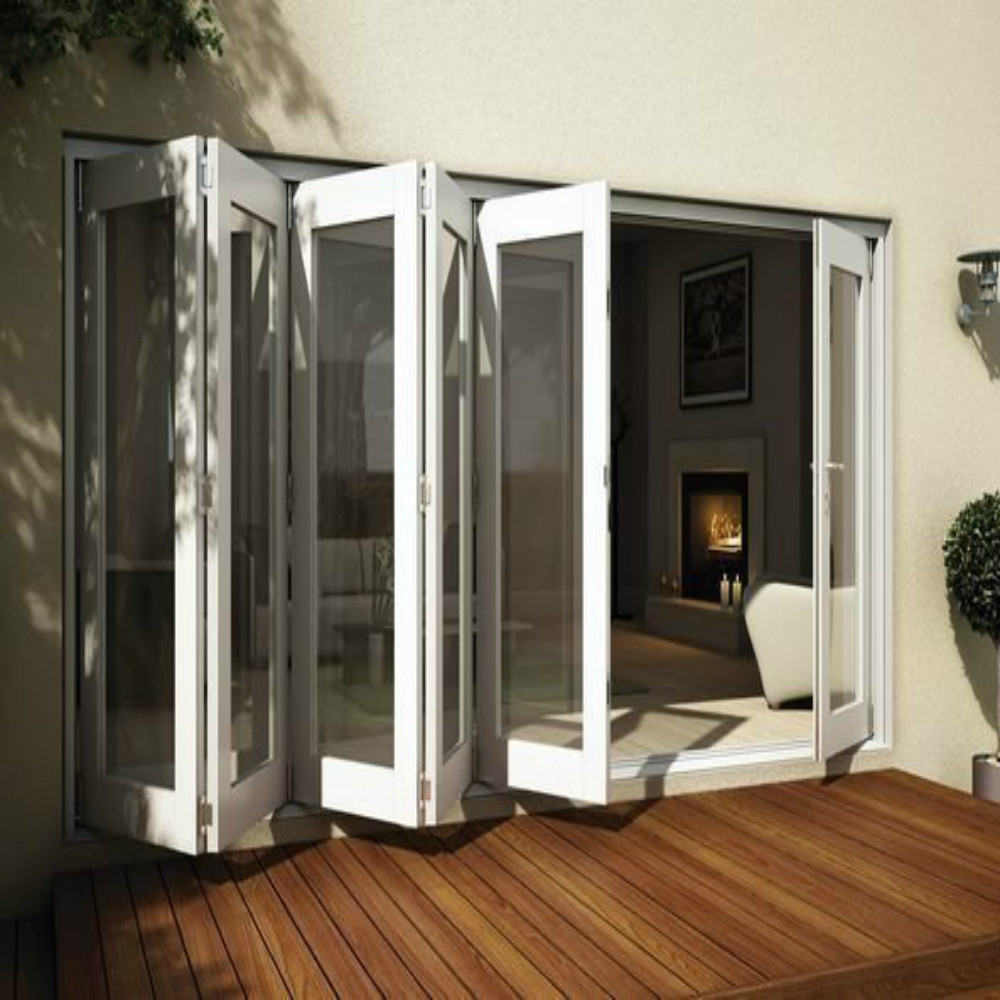 recommend folding  white automatic swing door shower glass enclosures folding doors with roller