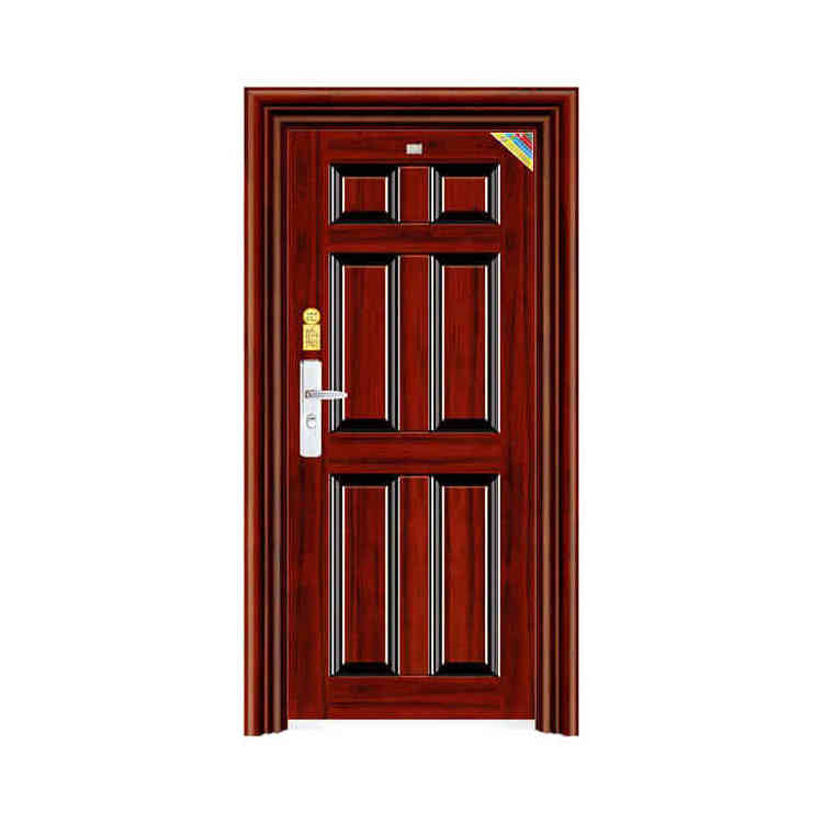 Hot sell wrought iron swing front steel door design with low price philippines