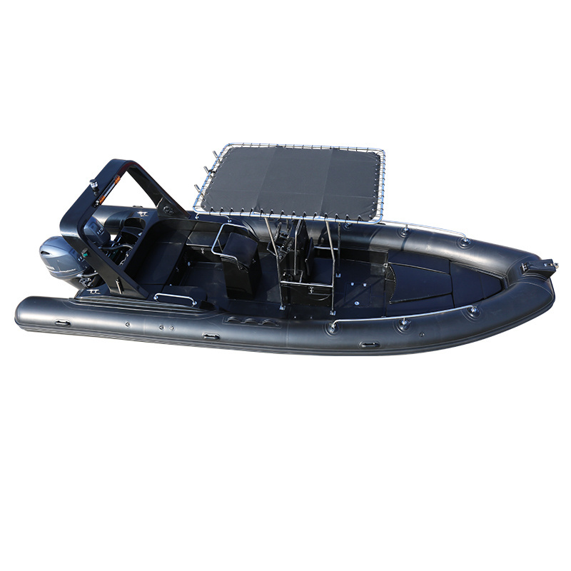 Haote  RIB 760 Aluminium Hull Orca Hypalon Cruising Inflatable rib Boat For Sale