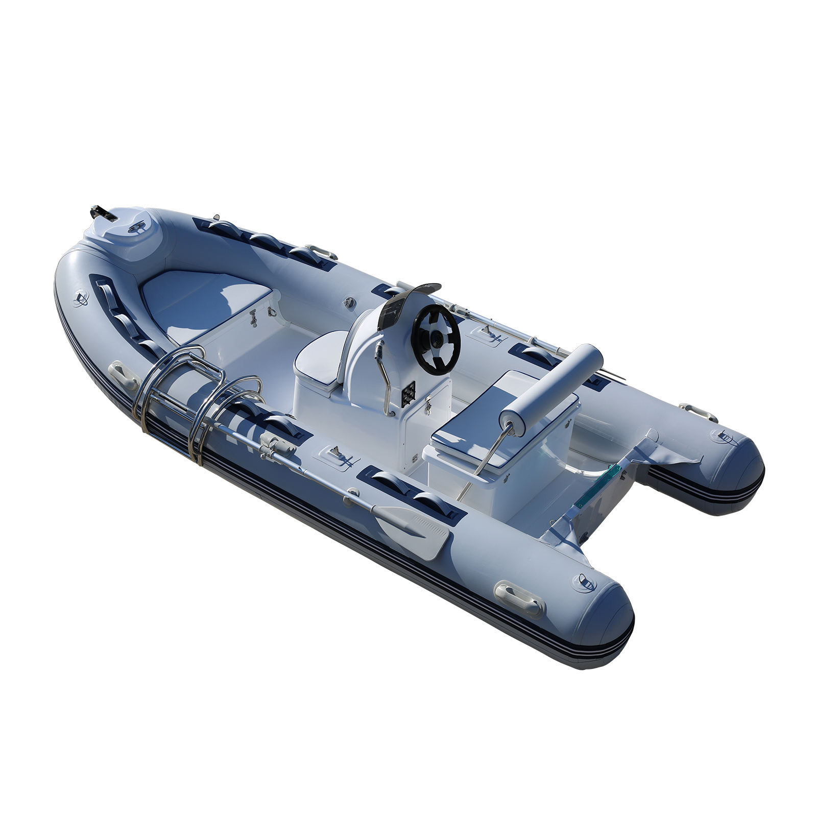 China Plastic Rafting Hypalon Sport Rigid Passenger Used Fiberglass Hull Floor Hovercraft Boat For Entertainment