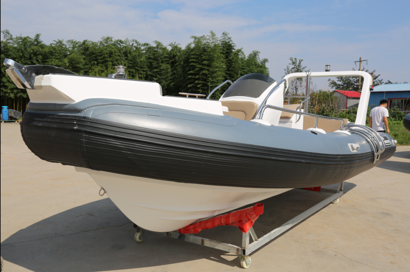 20ft RIB600 Fiberglass Hull Floor luxurious  Boat For Sale