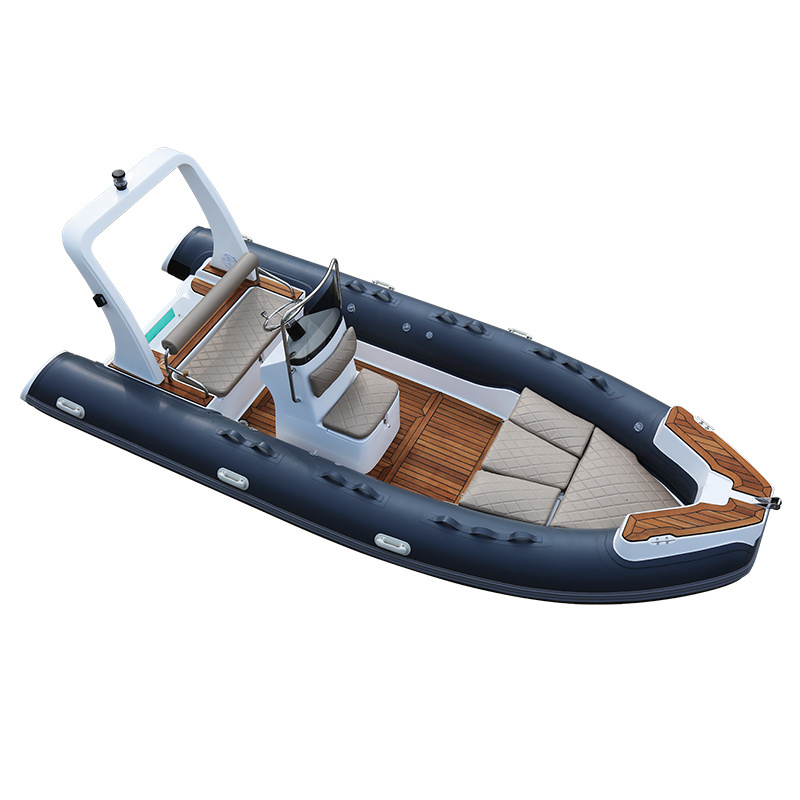 Inflatable Rubber Boat RIB 550 Luxury Zodiac Boats with CE in Hypalon or PVC Fishing and Sport Dinghy Made In China