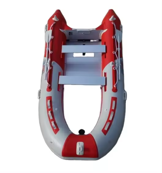 Durable White customized Inflatable Rubber Fishing Dinghy Boat with PVC  Material for 2 3 4 5 Person Outdoor Water Entertainment