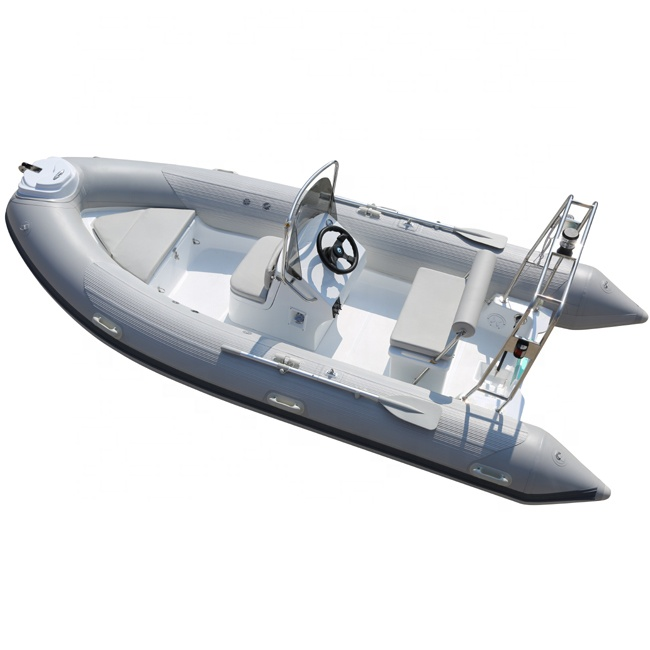 Ce rib 430 Sailing Rubber Small Bateau Center Console Aluminio Zodiac Pvc Racing Plastic Rafting Rib Boat With Motor