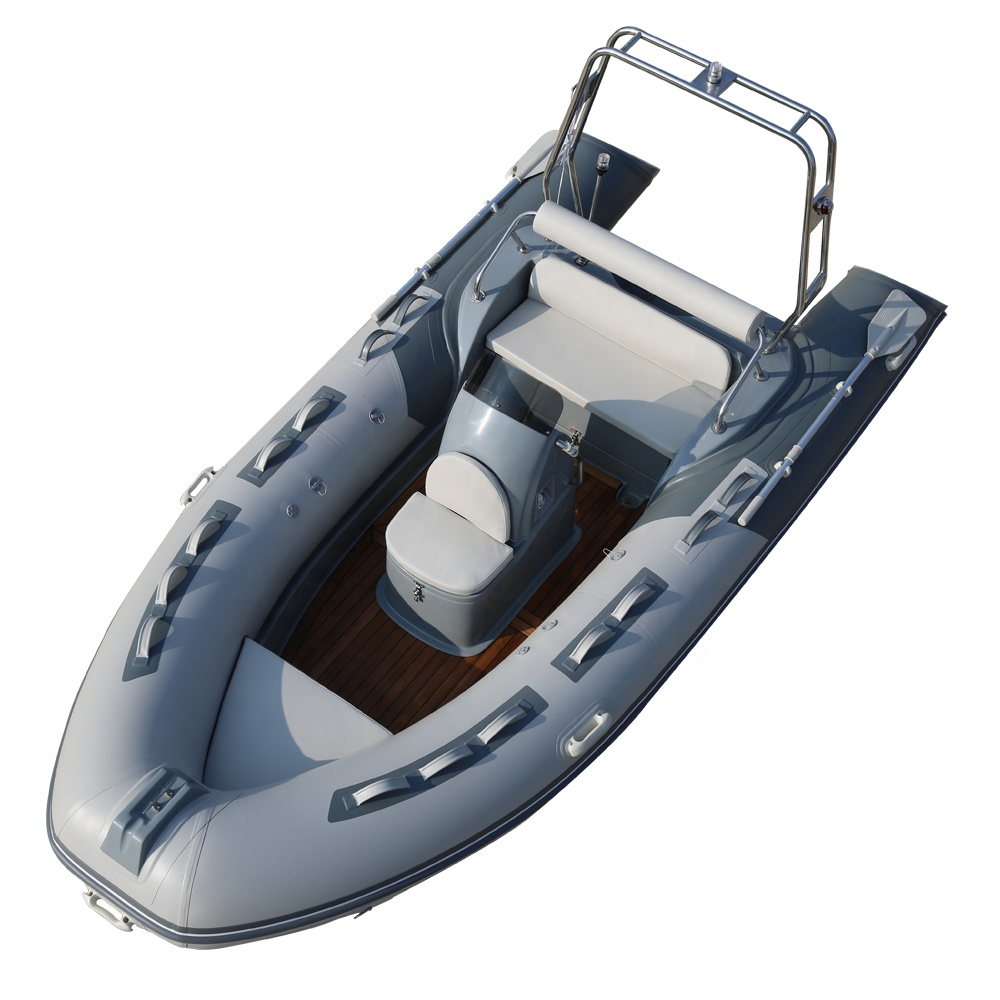 Ce rib 430 Hypalon Sport Cabin Cruiser Rigid Passenger Used Fiberglass Hull Floor Hovercraft Canoe Fibreglass Barche Rib Boat