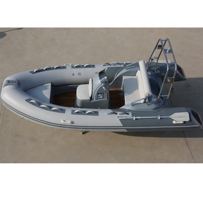 Ce rib 430 Hypalon Sport Cabin Cruiser Rigid Passenger Used Fiberglass Hull Floor Hovercraft Canoe Fibreglass Barche Rib Boat