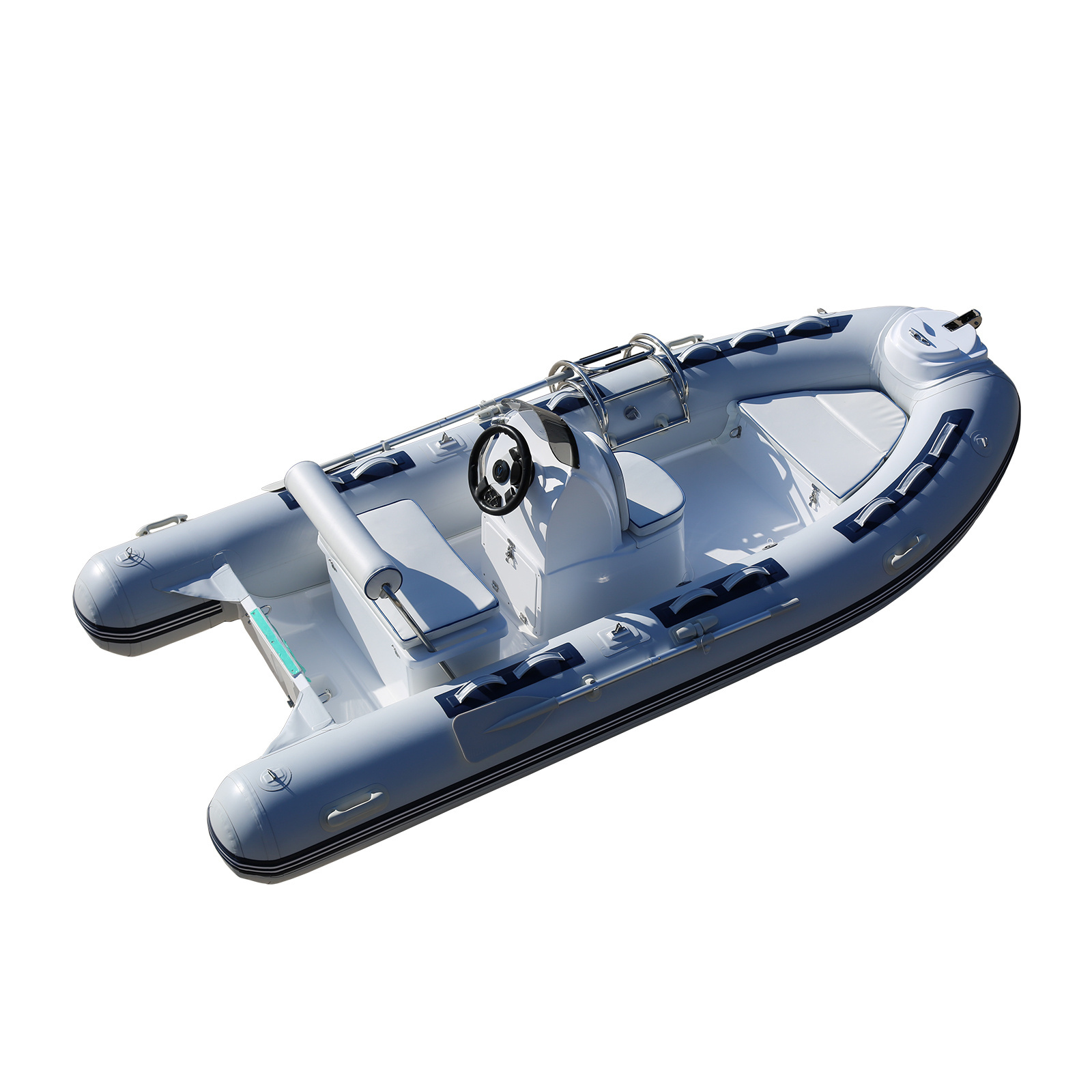 China Plastic Rafting Hypalon Sport Rigid Passenger Used Fiberglass Hull Floor Hovercraft Boat For Entertainment