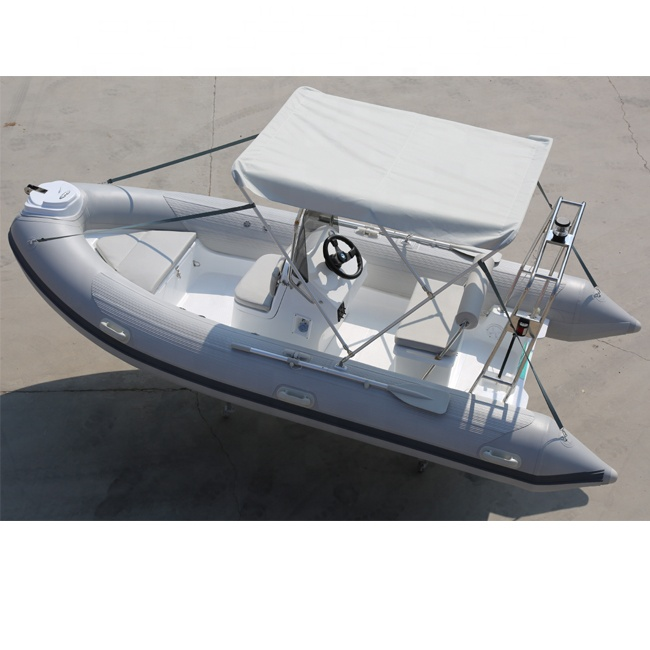 Ce rib 430 Sailing Rubber Small Bateau Center Console Aluminio Zodiac Pvc Racing Plastic Rafting Rib Boat With Motor