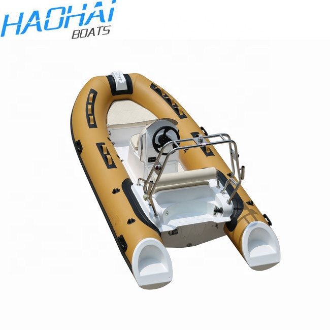 Hot China Hypalon Sport Cabin Cruiser Rigid Passenger Used Fiberglass Hull Floor Hovercraft Canoe Fibreglass Barche Boat For Sale