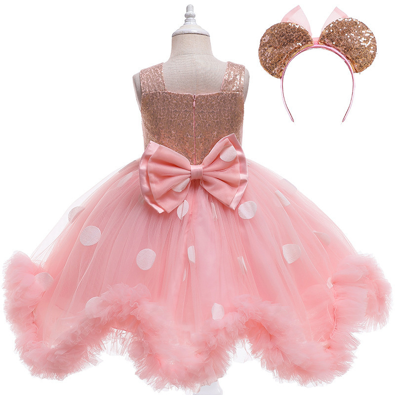 Crystal Princess Birthday Party Tutu Dress for Girls Kids