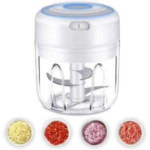 Hot Sale BPA Free Cordless Meat Grinder with USB Charging Portable Vegetable Chopper Electric Mini Garlic Chopper Onion Mincer