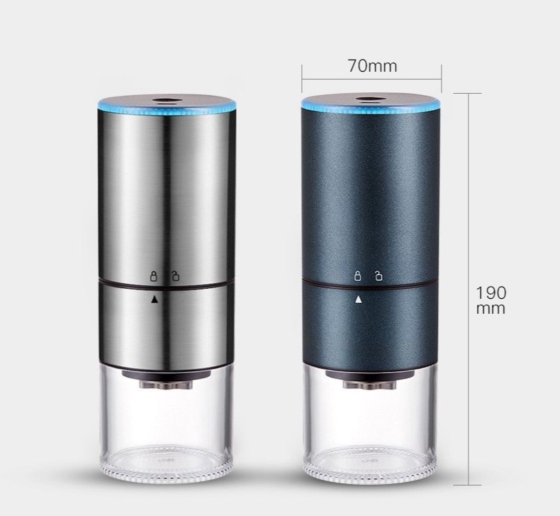 Hotean Salt and Pepper Grinder Mill With Adjustable Coarseness stainless steel USB rechargeable coffee grinders