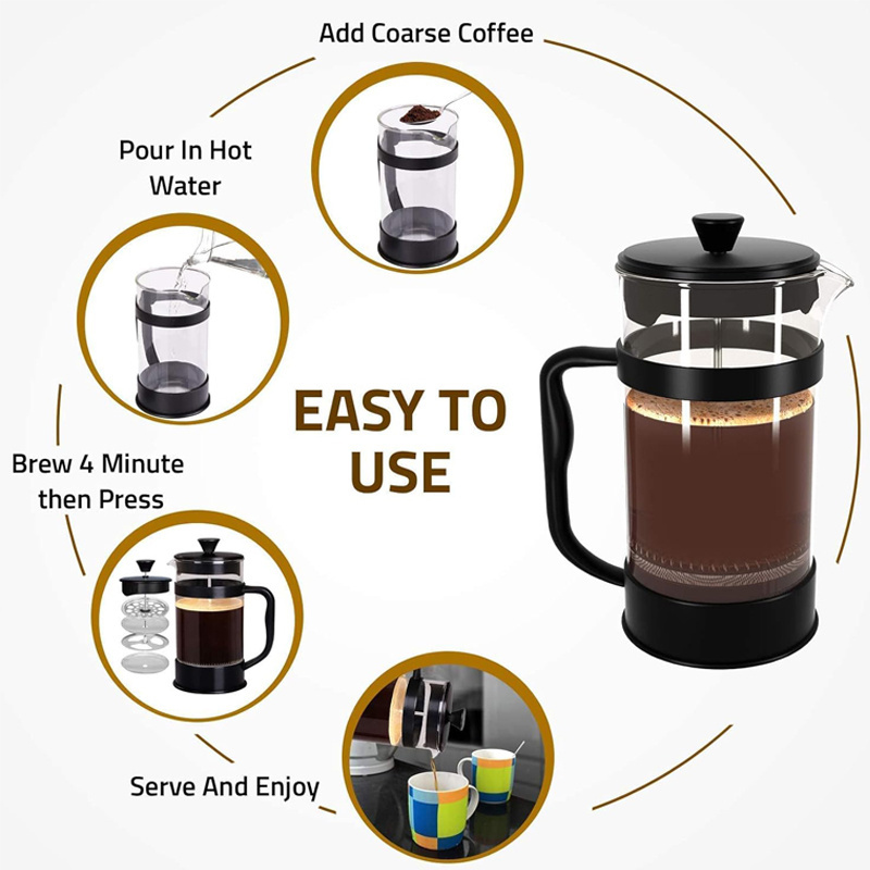 Food Grade Coffee Press portable french press coffee maker Custom French Press Coffee Maker