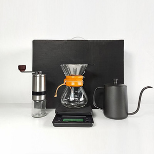 Portable Manual Coffee Maker Set Gift Coffee Maker With Pour Over Coffee Kettle Camping Travel Gift Set