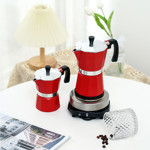 hot selling moka express colors aluminum italian moka espresso stainless steel stove top moka pots