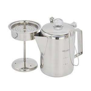 Camping Outdoor tools Percolator Coffee Pot 6/9 cups Espresso Coffee Pot Stainless Steel Coffee Maker Travel for Camping