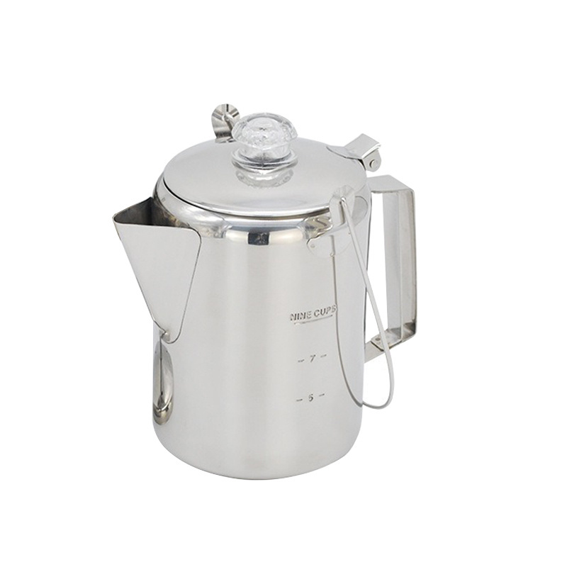 Camping Outdoor tools Percolator Coffee Pot 6/9 cups Espresso Coffee Pot Stainless Steel Coffee Maker Travel for Camping