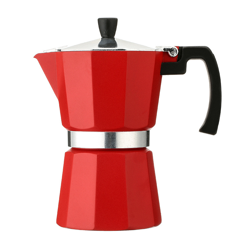 Food grade Italian coffee maker Stovetop espresso maker pour over moka pot aluminum custom espresso coffee maker moka pot