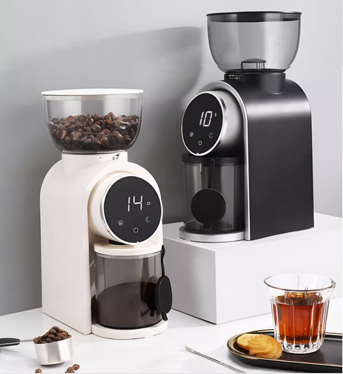 Household Led  Touch screen Coffee Grinder Machine Electric Coffee making maker machine New Design coffee powder making machine