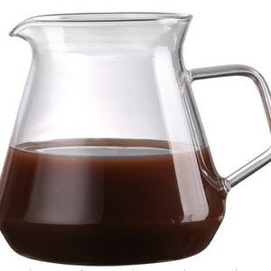 High capacity drip coffee maker coffee glass with mesh filter pour over coffee kettle