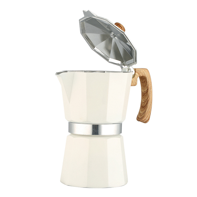 Stovetop Espresso Mokapot Italy custom express Top Classic Aluminum 3 6 Cups Italian Coffee Maker Moka Pot