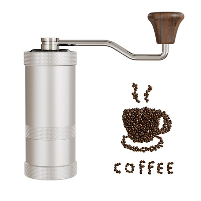 Custom PCS espresso coffee grinder manual stainless steel conical burr coffee grinder hand coffee grinder for camping