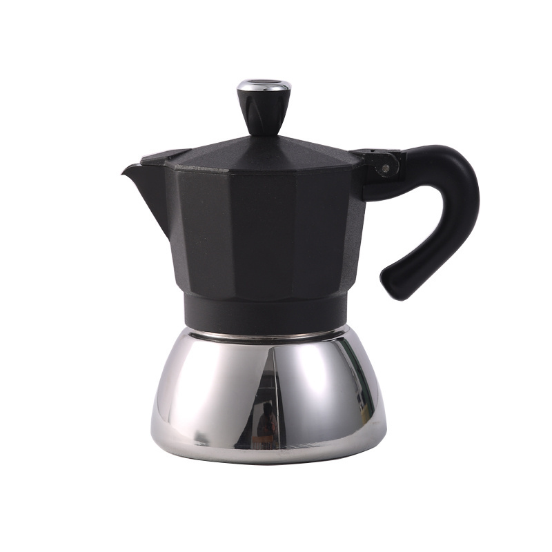 Stove top moka pot stainless steel moka pot custom espresso coffee maker moka pot portable italian coffee maker