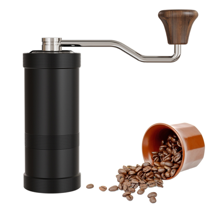 Custom PCS espresso coffee grinder manual stainless steel conical burr coffee grinder hand coffee grinder for camping