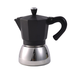 Stove top moka pot stainless steel moka pot custom espresso coffee maker moka pot portable italian coffee maker