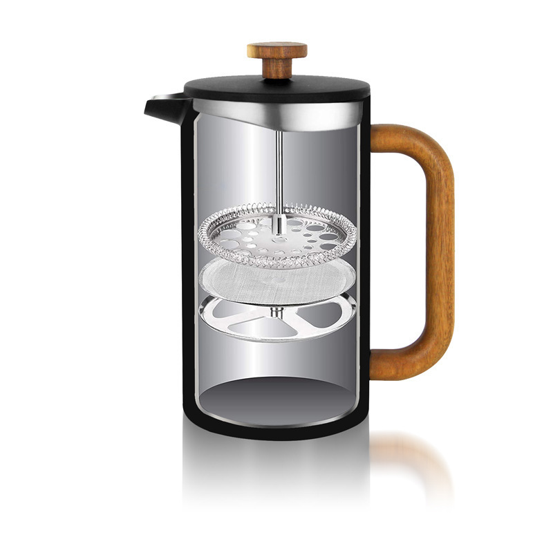 Wholesale Food Grade 304 Stainless Steel French Press Coffee Maker Coffee Press with food grade filter