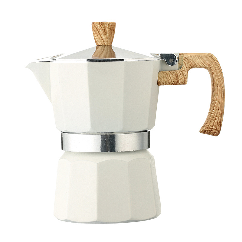 Stovetop Espresso Mokapot Italy custom express Top Classic Aluminum 3 6 Cups Italian Coffee Maker Moka Pot