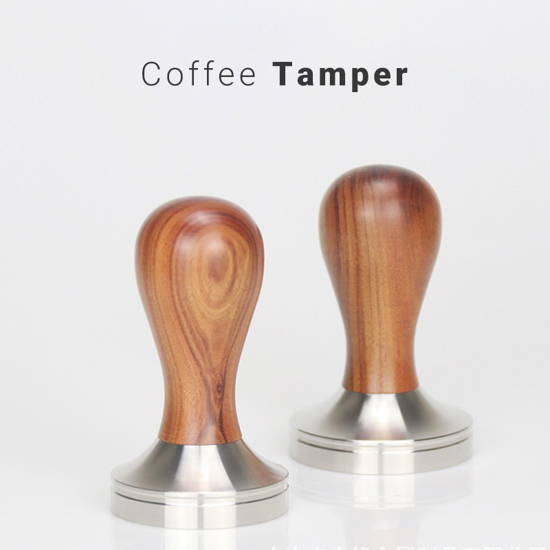 Food Grade Barista Tools Stainless Steel  Coffee Tamper Coffee Bean Press Powder Coffee Tamper 53mm 58mm Espresso Distributor