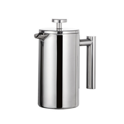 Wholesale modern Customized Metal Tea Pot Hand Filter And Plunger Double Wall Stainless Steel Coffee Maker French Press