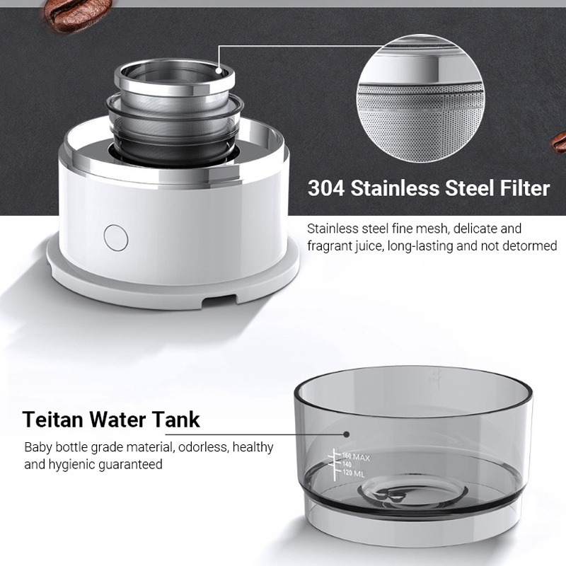 Mini Portable Filter Drip Coffee Machine electric drip Battery Coffee Brewer Automatic Manual Drip Coffee Pot