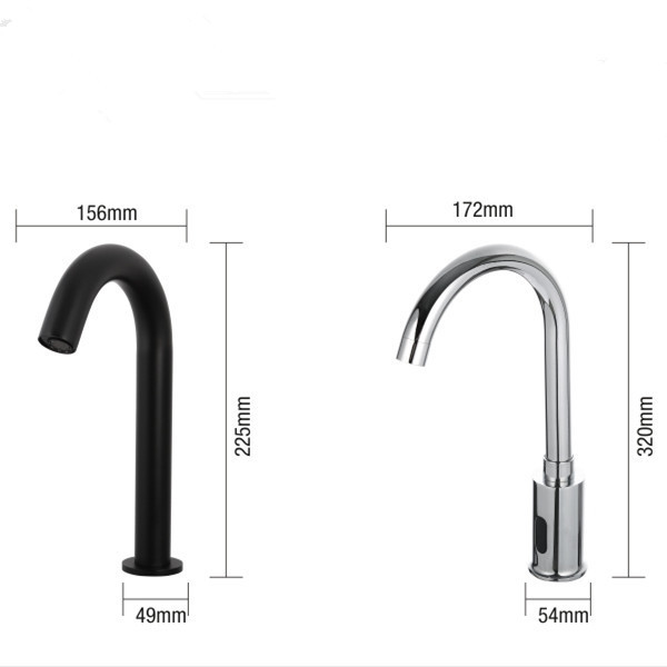 Commercial Battery Operated Smart Self-Closing Touchless Taps Infrared Sensor Faucets