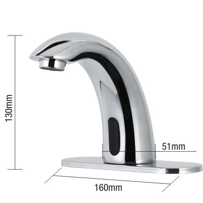 Restroom  Automatic Water Tap Sensor Cold Water With Sensor Faucet Adapter