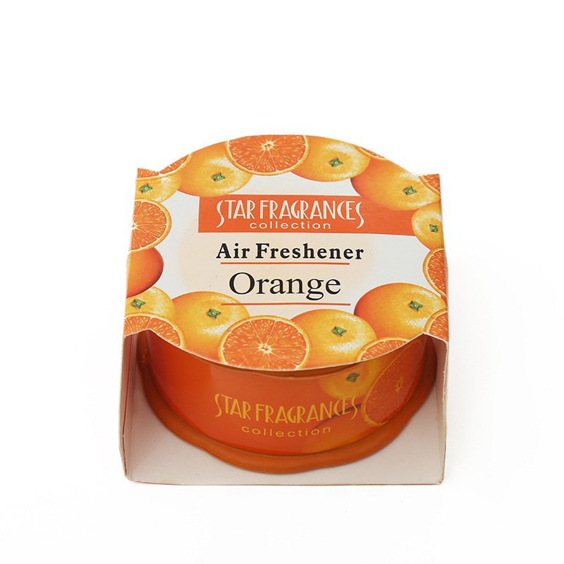 Orange Fragrance Solid Gel Air Freshener Bursting with Fruity Delight Gel Air Freshener