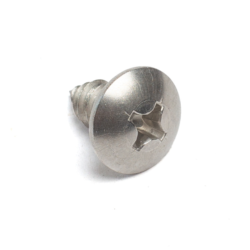 factory sales stainless steel large flat head screw umbrella head stainless steel screw mushroom head tapping screw