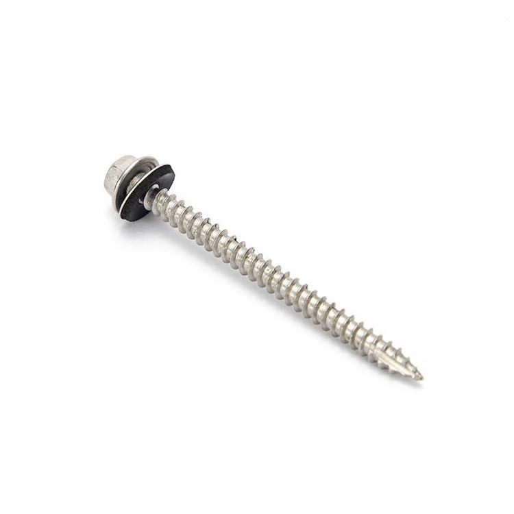 high quality custom factory direct sales Hex Washer Head Hex Drive Self-Drilling Screw with RUBBER Washer