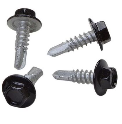 Hexagon Flange Head Self Drilling Screw With EPDM Washer with Color Painted Head